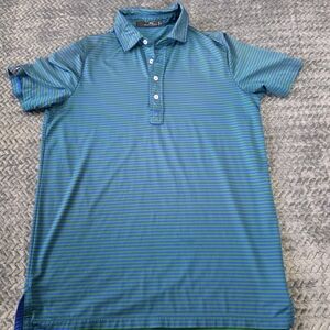 Polo by Ralph Lauren Blue and Green Striped Polo Shirt
